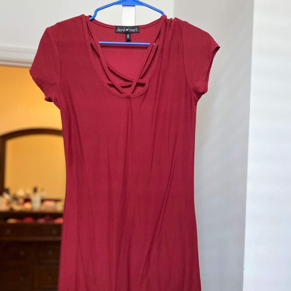 Simple red dress